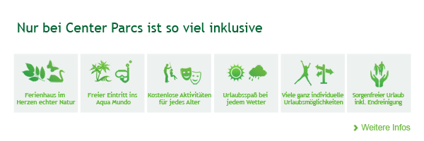 Immer bei Center Parcs Inklusive