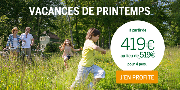 Les vacances de printemps à Center Parcs